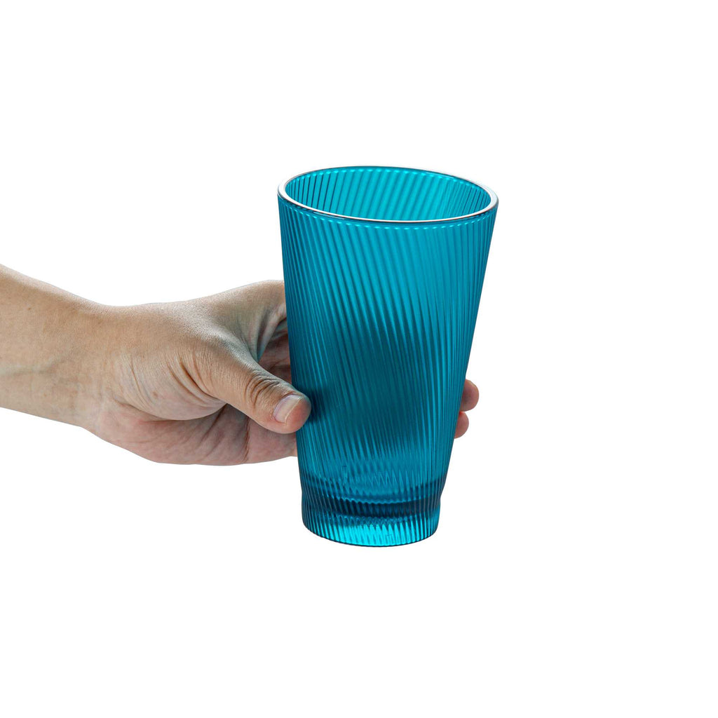 Bev Tek 14 oz Blue SAN Plastic Tumbler - 48 count box