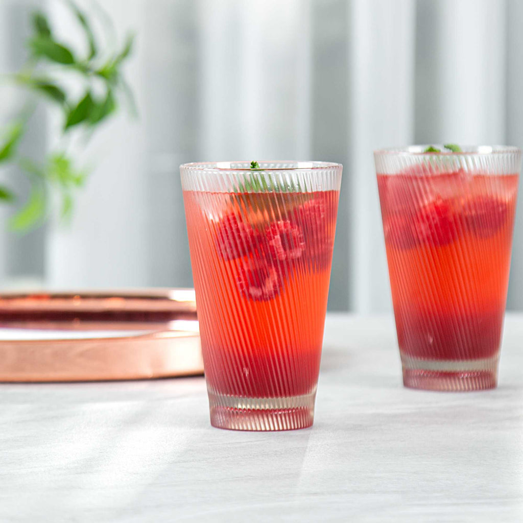 Bev Tek 14 oz Clear SAN Plastic Tumbler - 6 count box