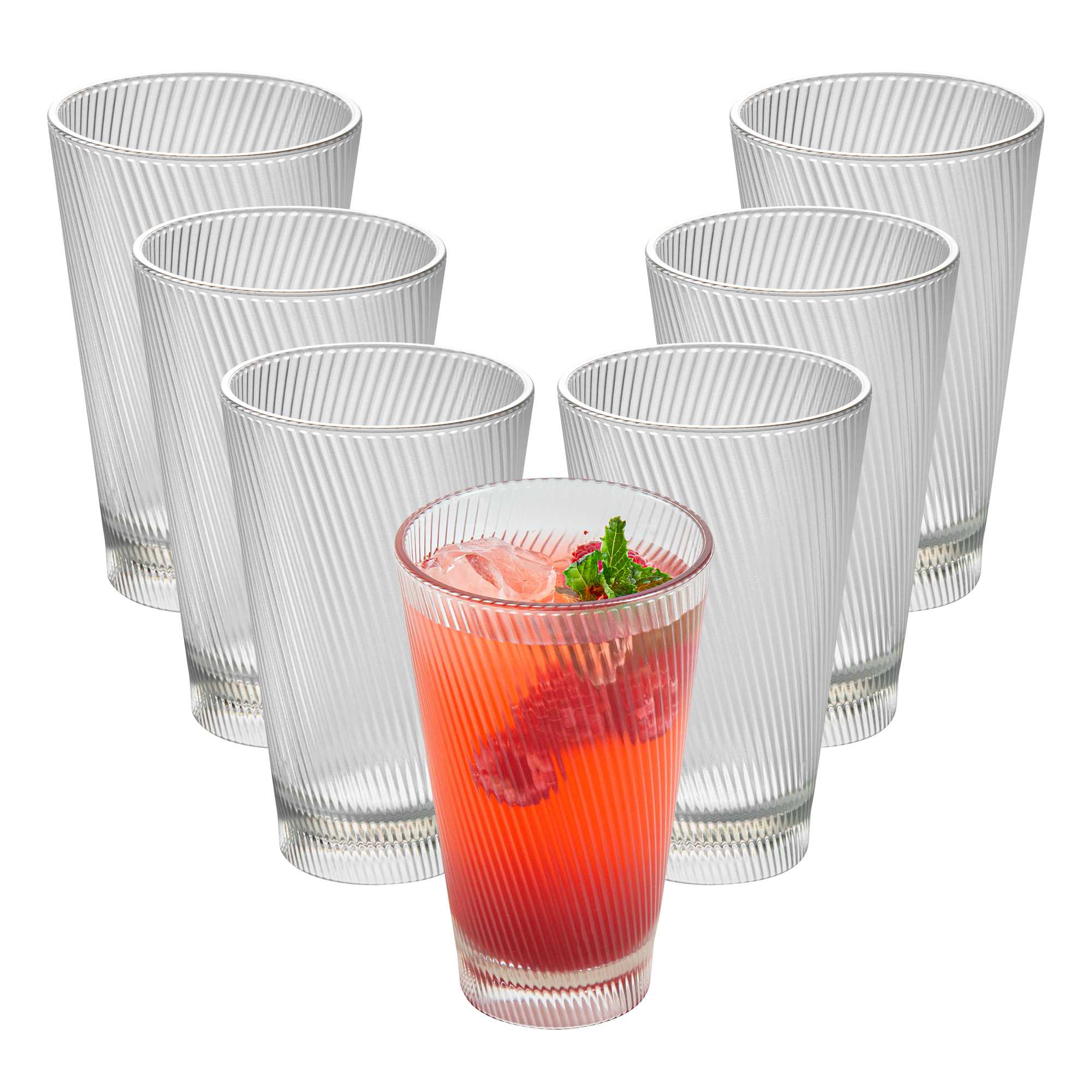 Bev Tek 14 oz Clear SAN Plastic Tumbler - 48 count box