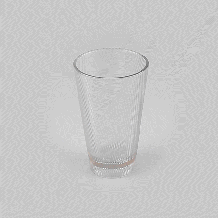 Bev Tek 14 oz Clear SAN Plastic Tumbler - 48 count box