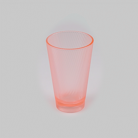 Bev Tek 14 oz Pink SAN Plastic Tumbler - 6 count box