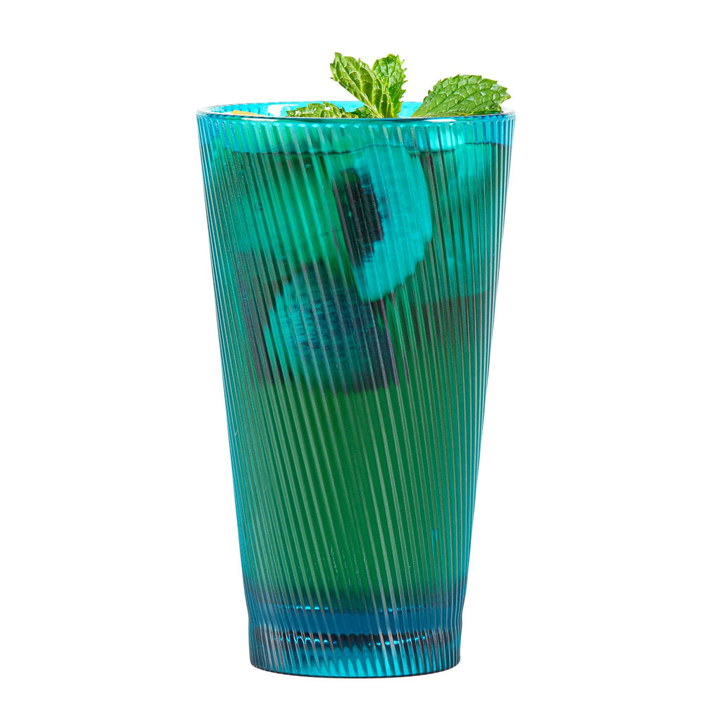 Bev Tek 16 oz Blue SAN Plastic Tumbler - 6 count box