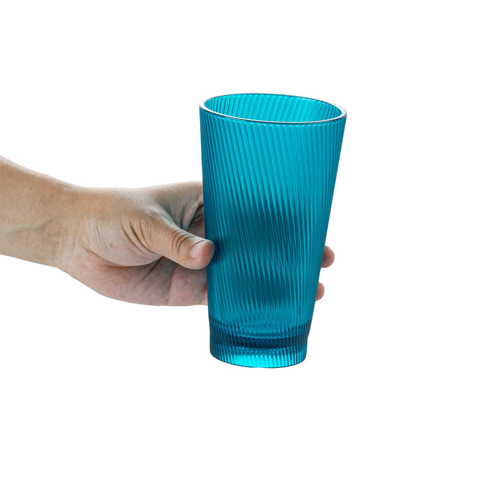 Bev Tek 16 oz Blue SAN Plastic Tumbler - 48 count box