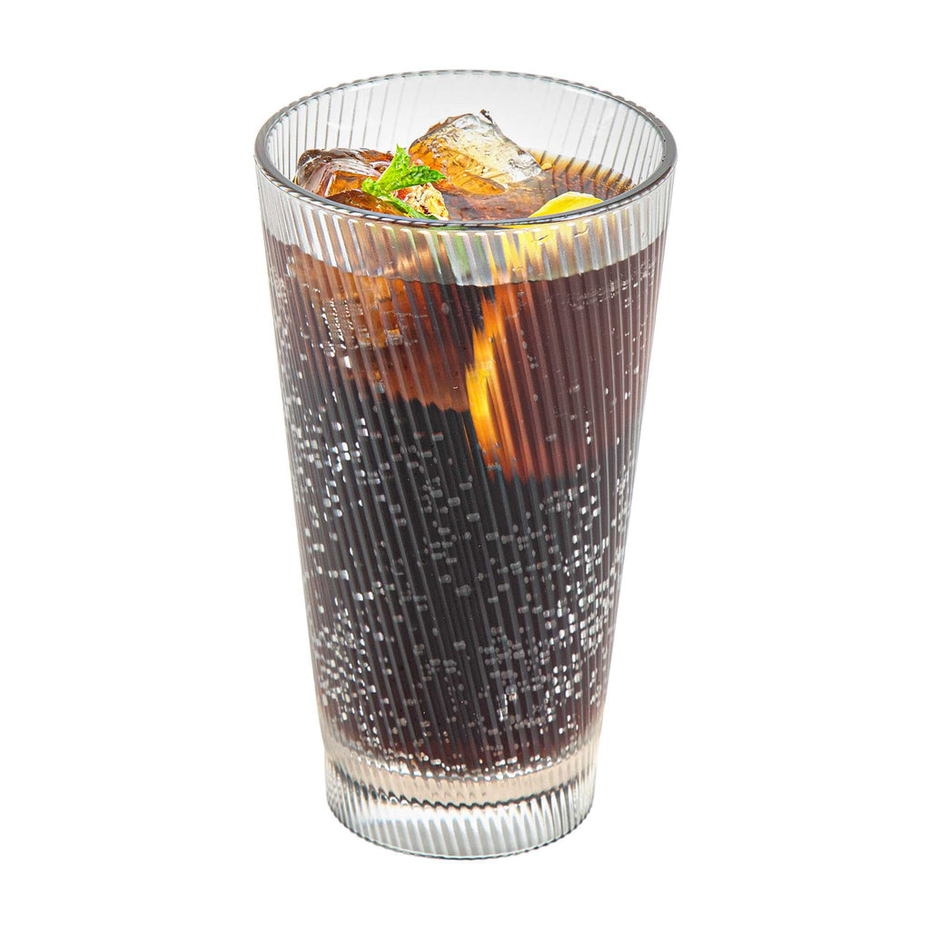 Bev Tek 16 oz Clear SAN Plastic Tumbler - 6 count box