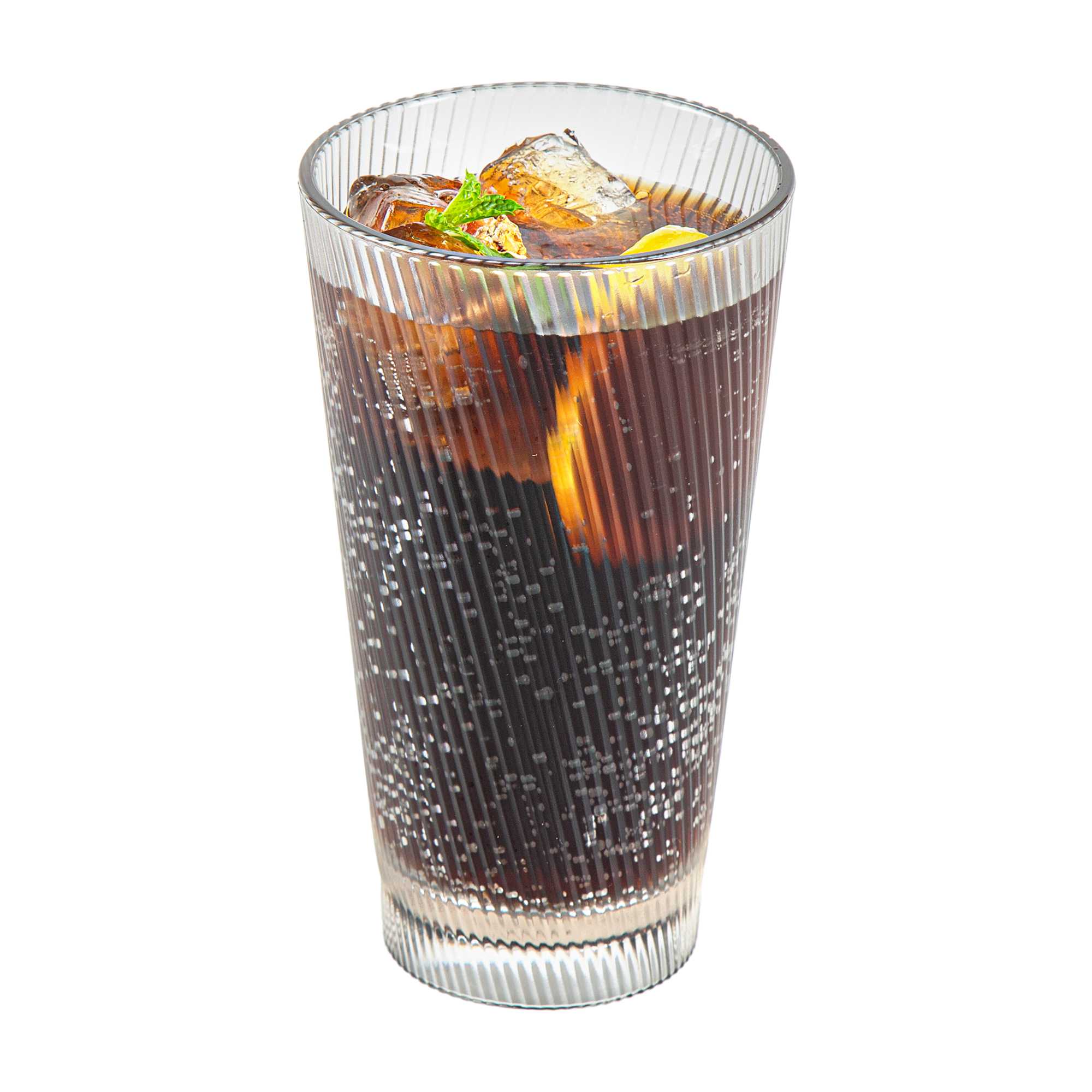 Bev Tek 16 oz Clear SAN Plastic Tumbler - 6 count box