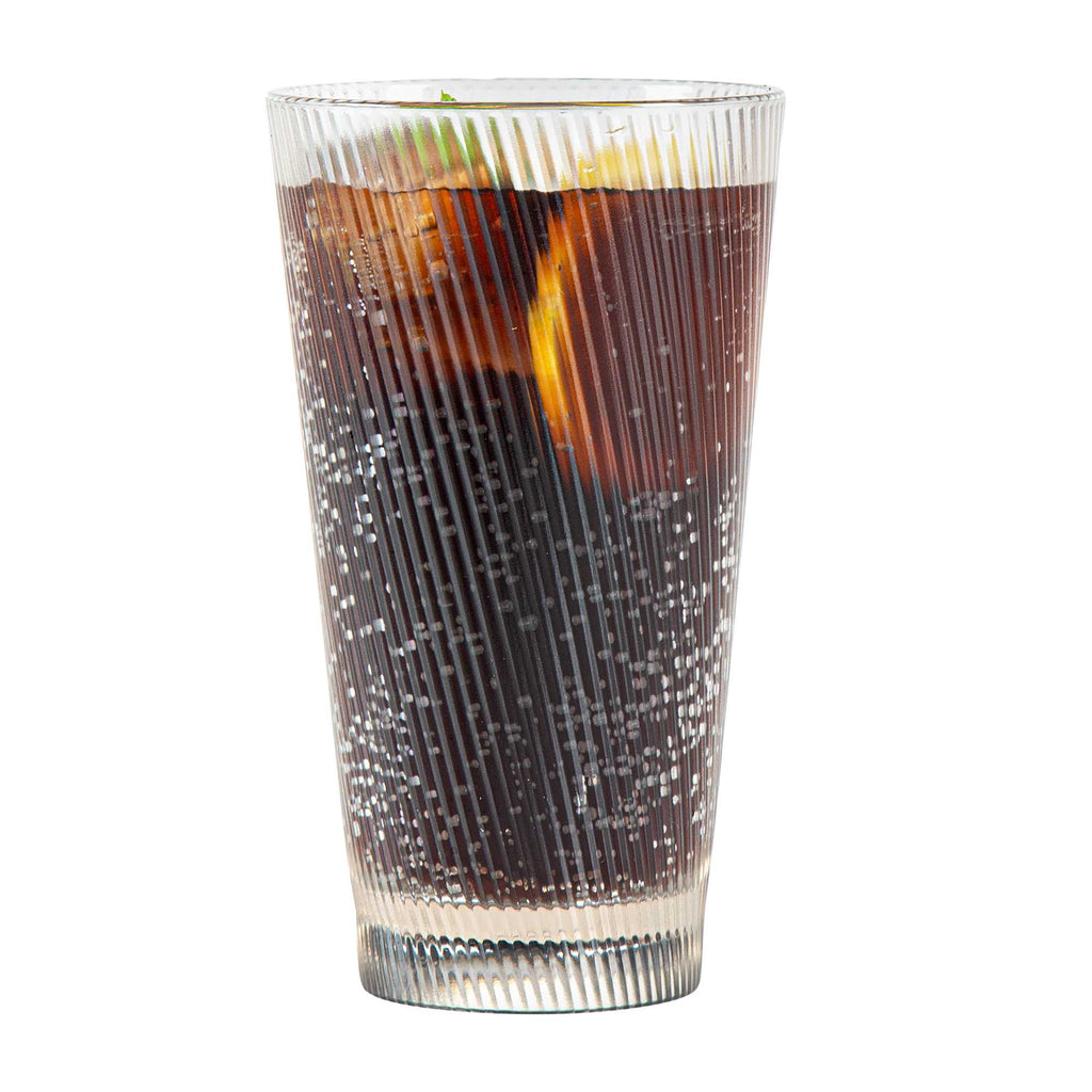 Bev Tek 16 oz Clear SAN Plastic Tumbler - 6 count box