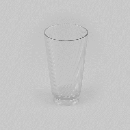Bev Tek 16 oz Clear SAN Plastic Tumbler - 48 count box