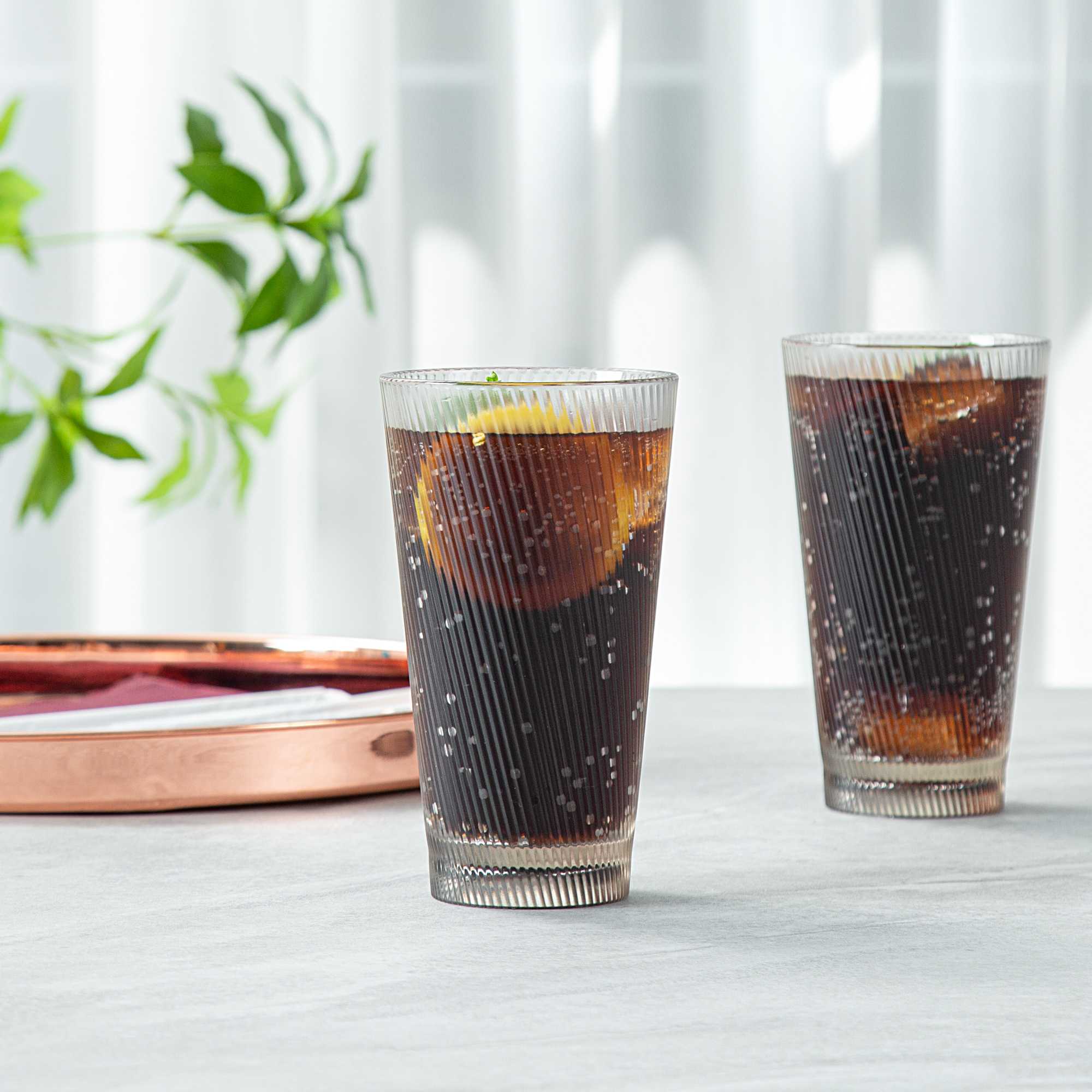 Bev Tek 16 oz Clear SAN Plastic Tumbler - 48 count box