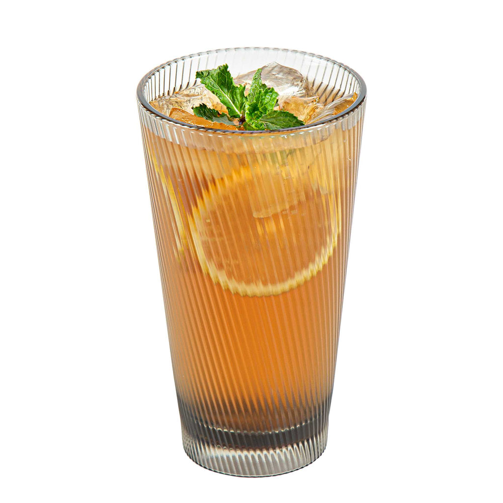 Bev Tek 16 oz Gray SAN Plastic Tumbler - 6 count box