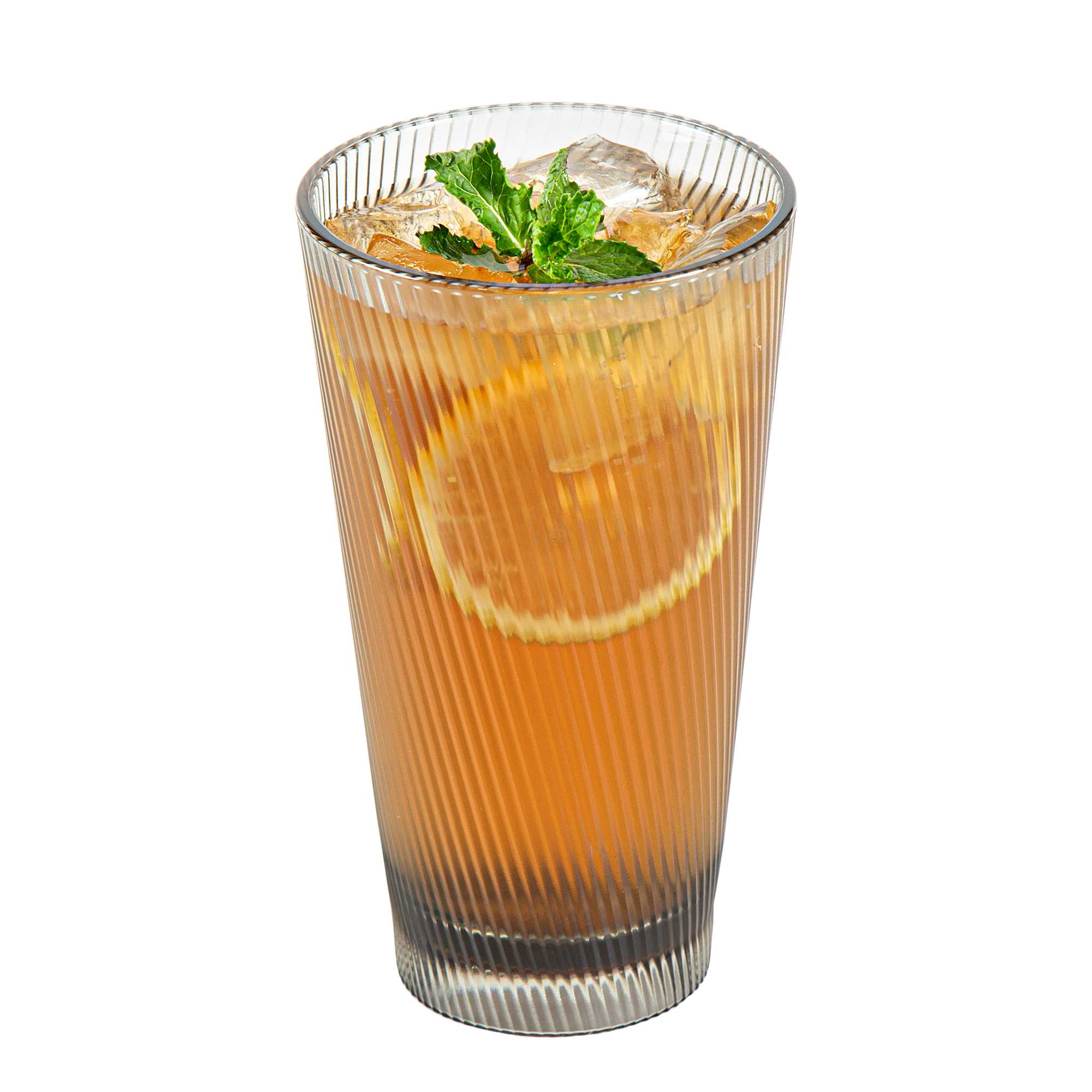 Bev Tek 16 oz Gray SAN Plastic Tumbler - 6 count box