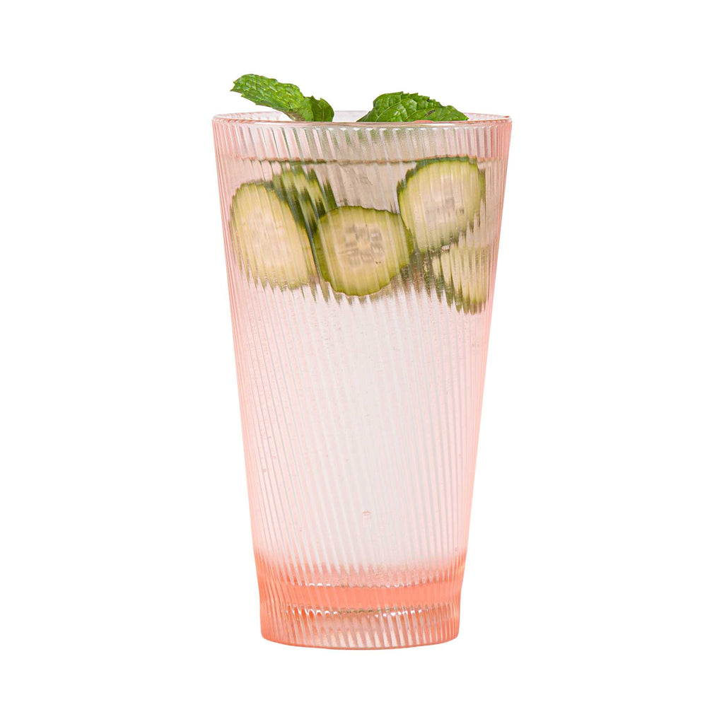 Bev Tek 16 oz Pink SAN Plastic Tumbler - 48 count box