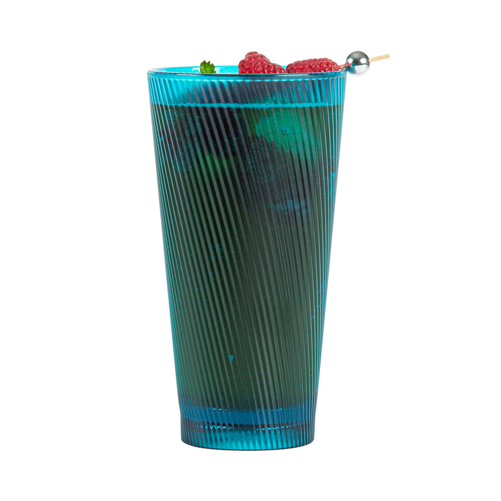 Bev Tek 20 oz Blue SAN Plastic Tumbler - 6 count box