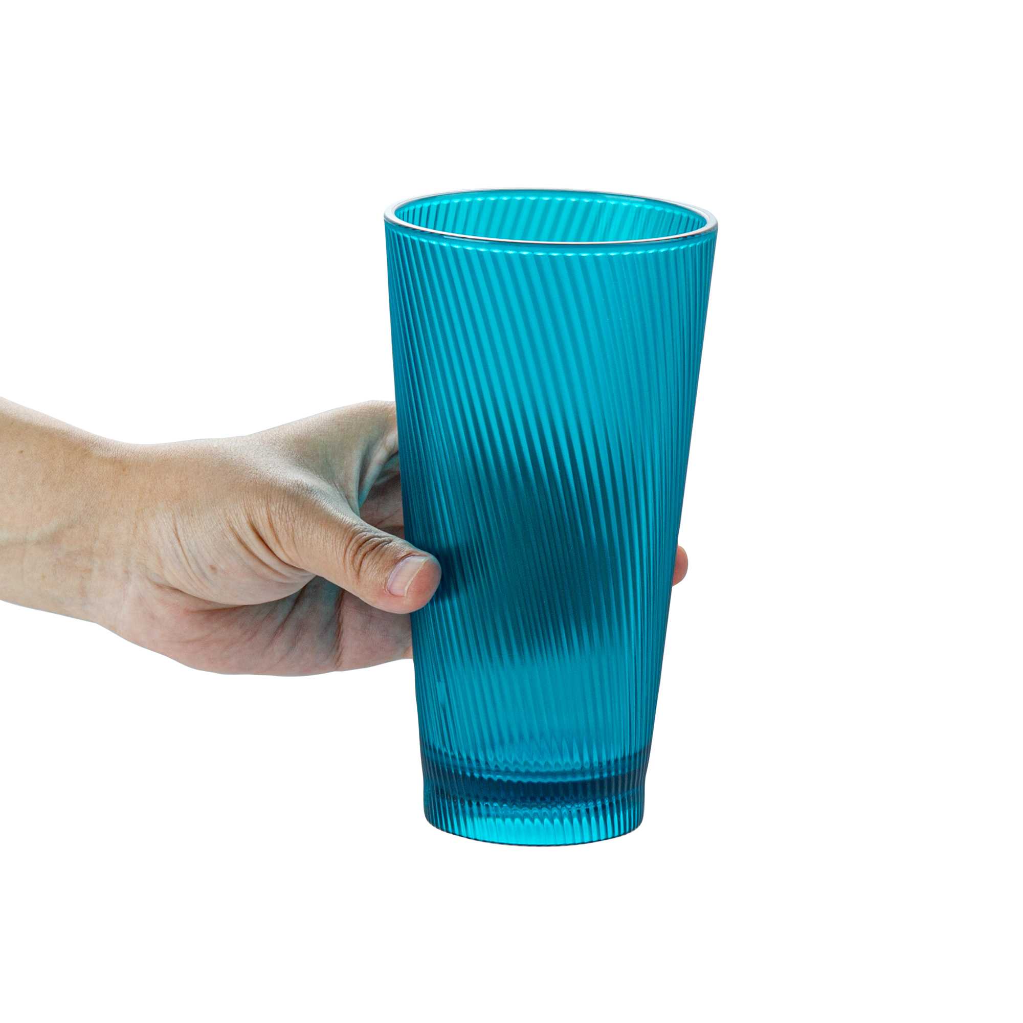Bev Tek 20 oz Blue SAN Plastic Tumbler - 48 count box