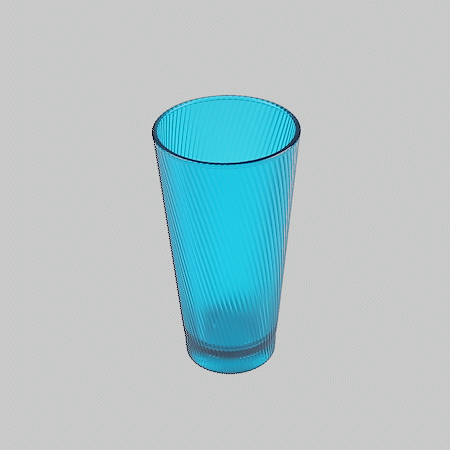 Bev Tek 20 oz Blue SAN Plastic Tumbler - 48 count box