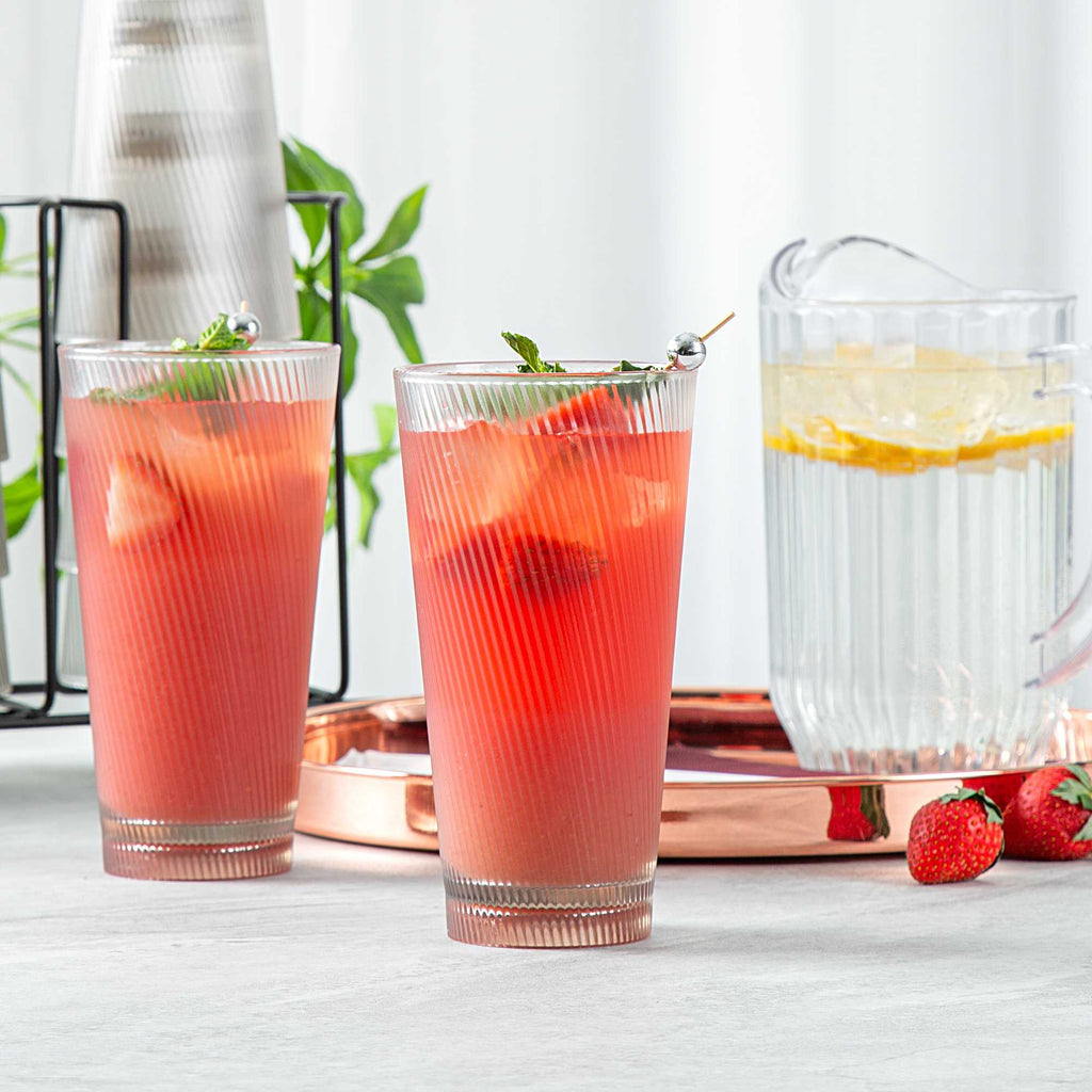 Bev Tek 20 oz Clear SAN Plastic Tumbler - 6 count box