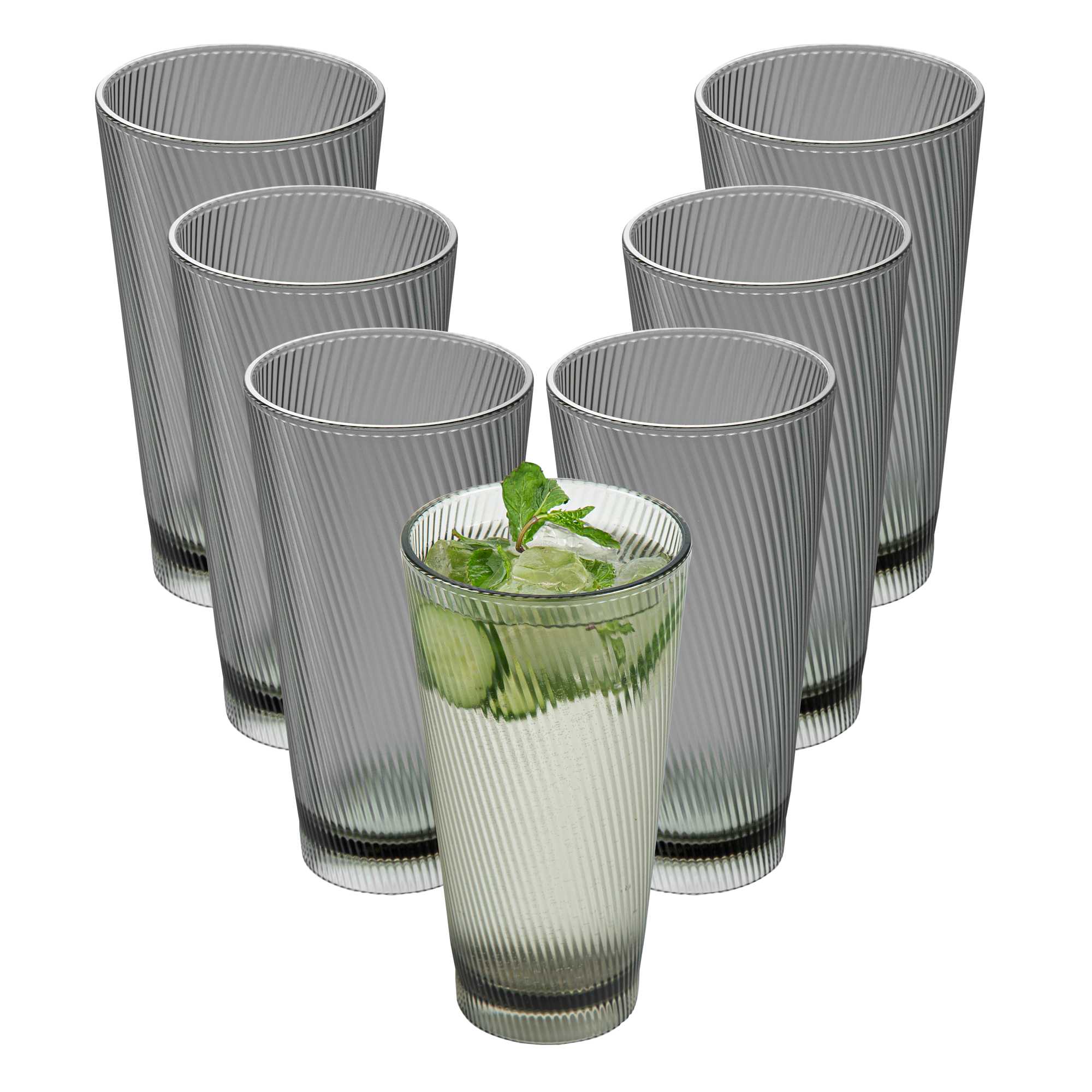 Bev Tek 20 oz Gray SAN Plastic Tumbler - 48 count box