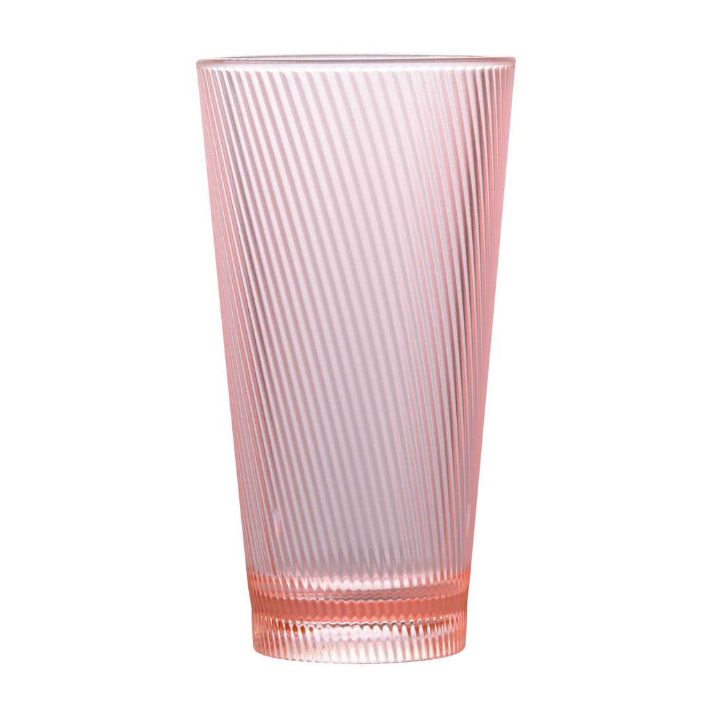 Bev Tek 20 oz Pink SAN Plastic Tumbler - 6 count box