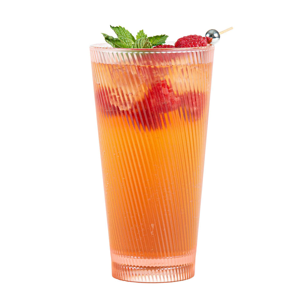 Bev Tek 20 oz Pink SAN Plastic Tumbler - 48 count box
