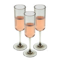 Bev Tek 6 oz Gray SAN Plastic Champagne Flute - 48 count box
