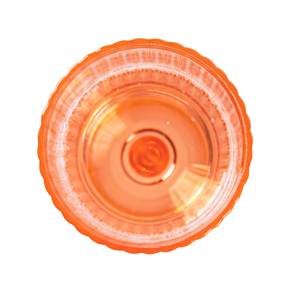 Bev Tek 6 oz Pink SAN Plastic Champagne Flute - 48 count box