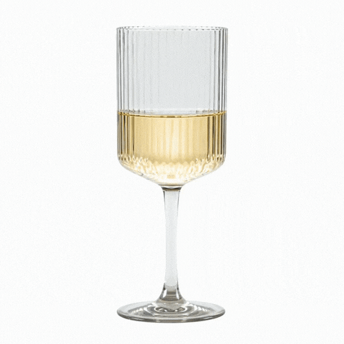 Bev Tek 12 oz Clear SAN Plastic Wine Glass - 6 count box