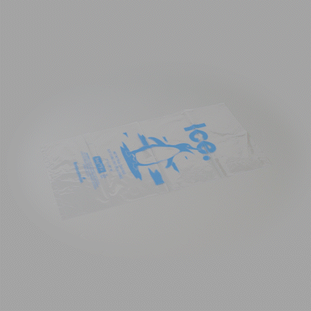 Bag Tek 8 Lb Clear Plastic Ice Bag - with Ice Print - 1000 count box