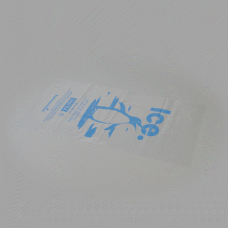 Bag Tek 20 Lb Clear Plastic Ice Bag - with Ice Print - 500 count box
