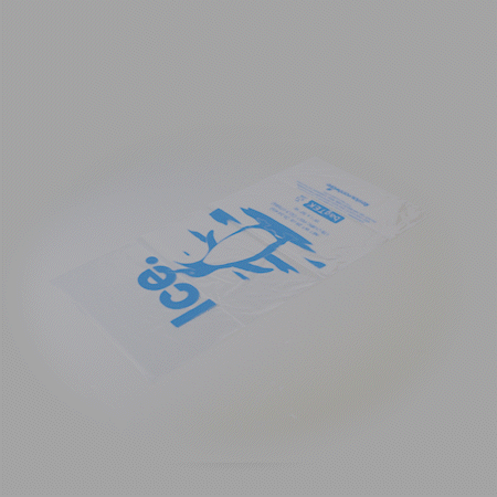 Bag Tek 25 Lb Clear Plastic Ice Bag - with Ice Print - 500 count box