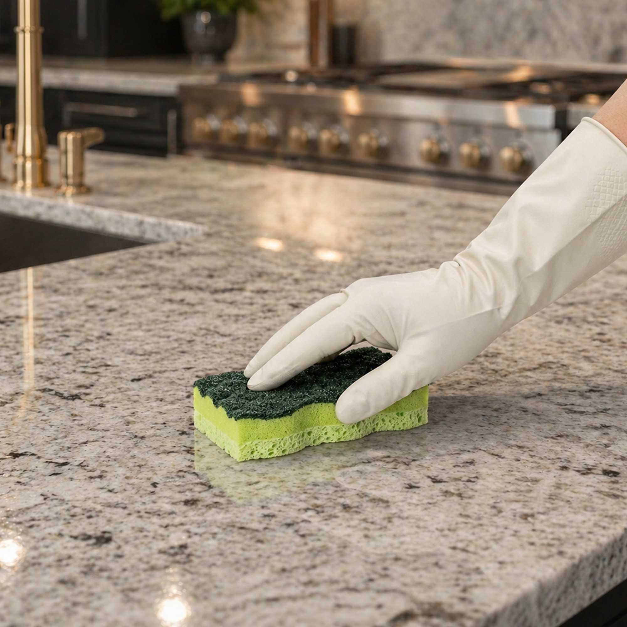 Clean Tek Professional Heavy-Duty Light and Dark Green Cellulose Scouring Sponge - Grooved - 4 1/2" x 2 1/2" x 1" - 3 count box