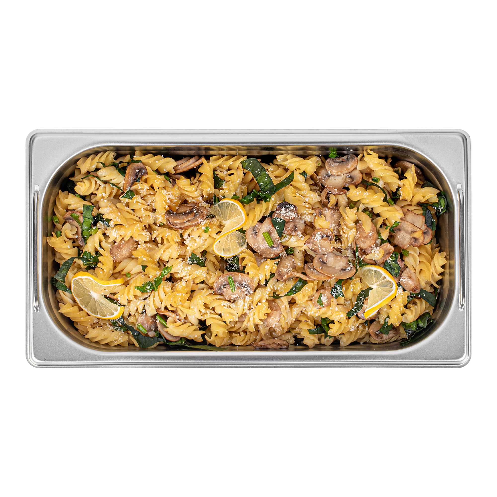 Met Lux Rectangle Stainless Steel 1/3 Size Steam Table Pan 4 Inch Deep - Anti Jam, Collapsible Handles - 1 count box