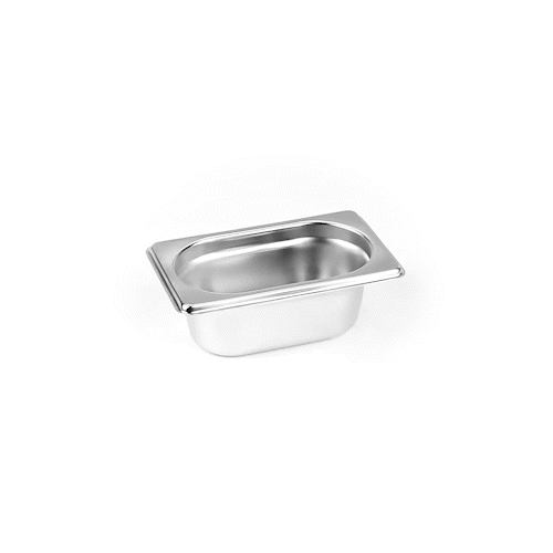 Met Lux Rectangle Stainless Steel 1/9 Size Steam Table Pan 2.5 Inch Deep - Anti Jam - 1 count box