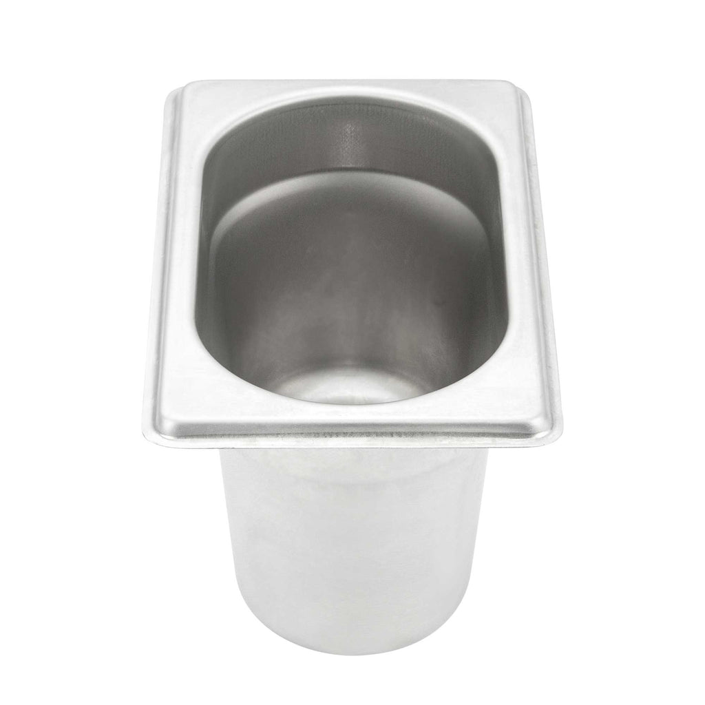 Met Lux Rectangle Stainless Steel 1/9 Size Steam Table Pan 4 Inch Deep - Anti Jam - 1 count box