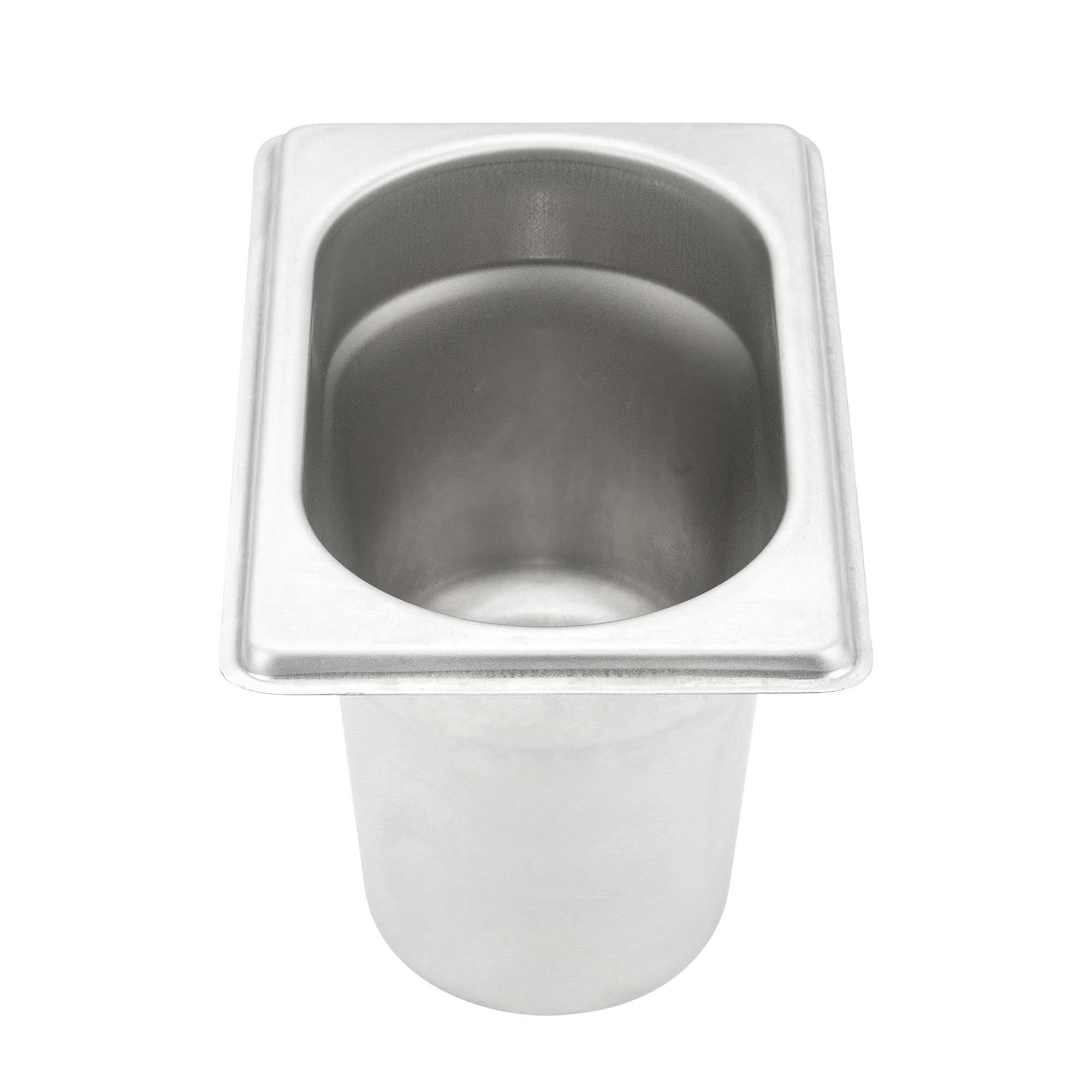 Met Lux Rectangle Stainless Steel 1/9 Size Steam Table Pan 4 Inch Deep - Anti Jam - 1 count box