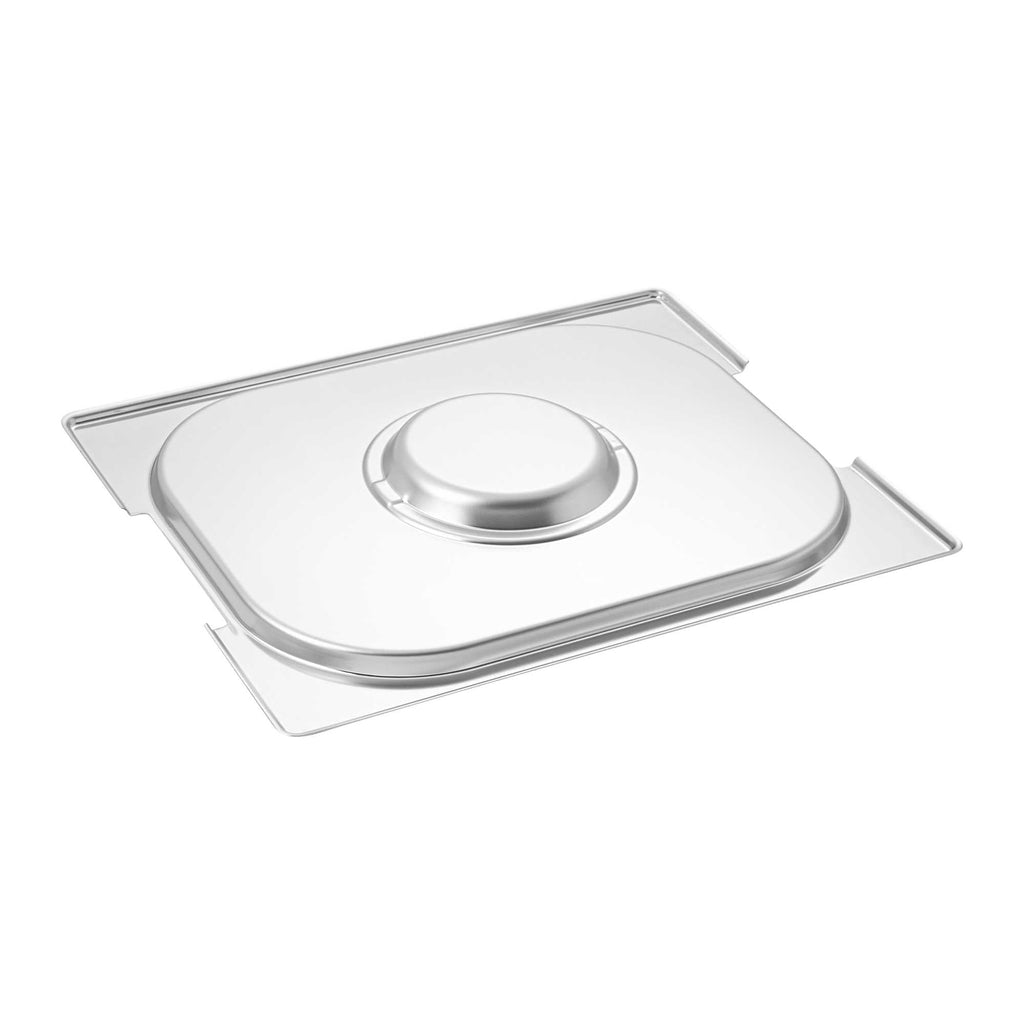 Met Lux Rectangle Stainless Steel Lid - Fits 1/2 Size Steam Table Pan - 1 count box
