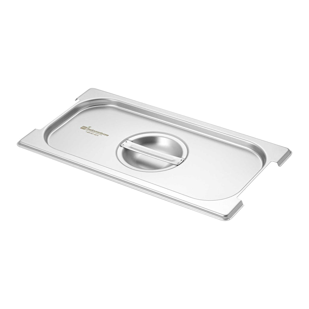 Met Lux Rectangle Stainless Steel Lid - Fits 1/3 Size Steam Table Pan - 1 count box
