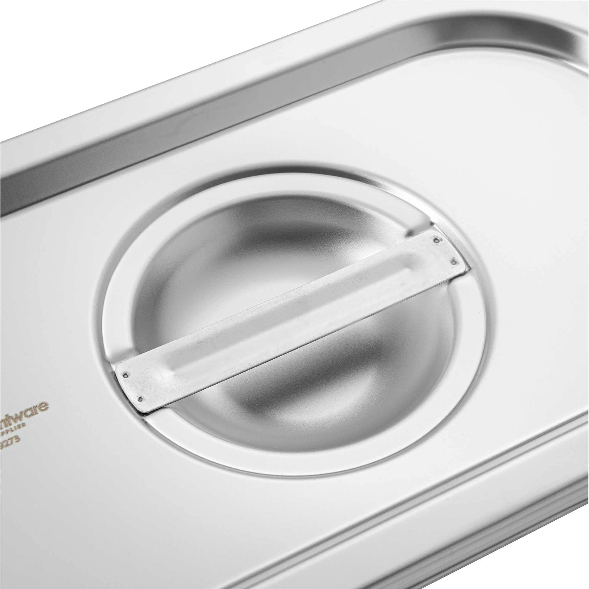 Met Lux Rectangle Stainless Steel Lid - Fits 1/4 Size Steam Table Pan - 1 count box