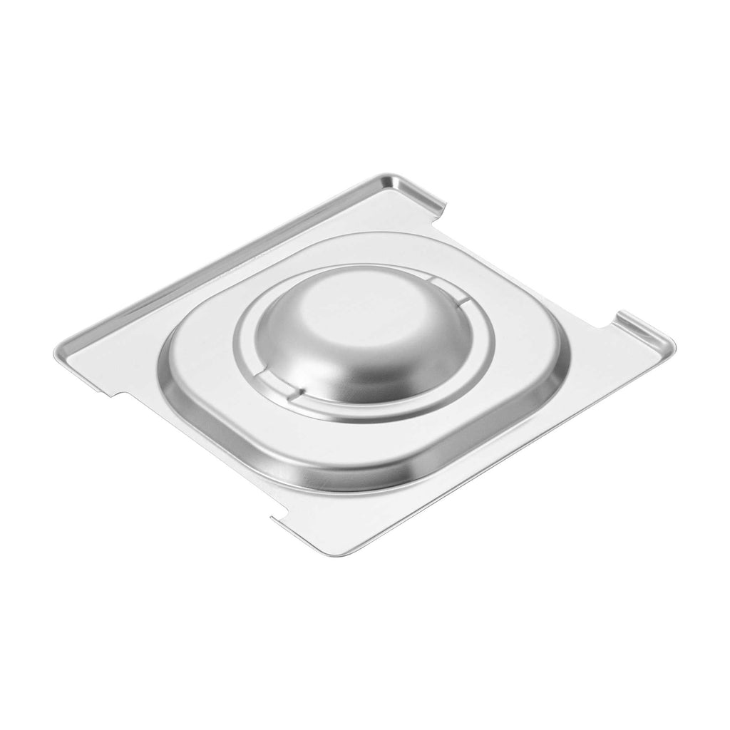 Met Lux Rectangle Stainless Steel Lid - Fits 1/6 Size Steam Table Pan - 1 count box