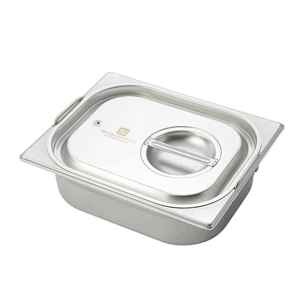 Met Lux Rectangle Stainless Steel Travel Lid - Fits 1/2 Size Steam Table Pan - 1 count box