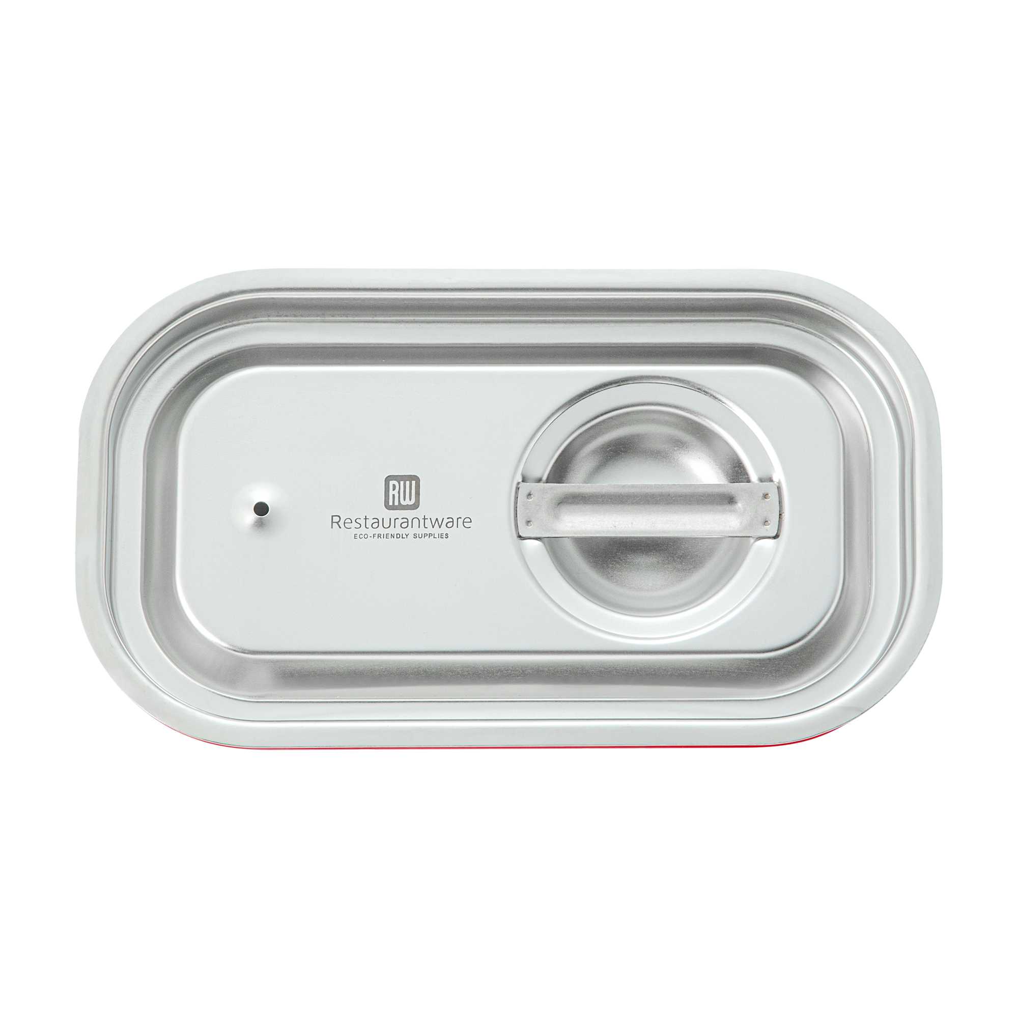 Met Lux Rectangle Stainless Steel Travel Lid - Fits 1/4 Size Steam Table Pan - 1 count box