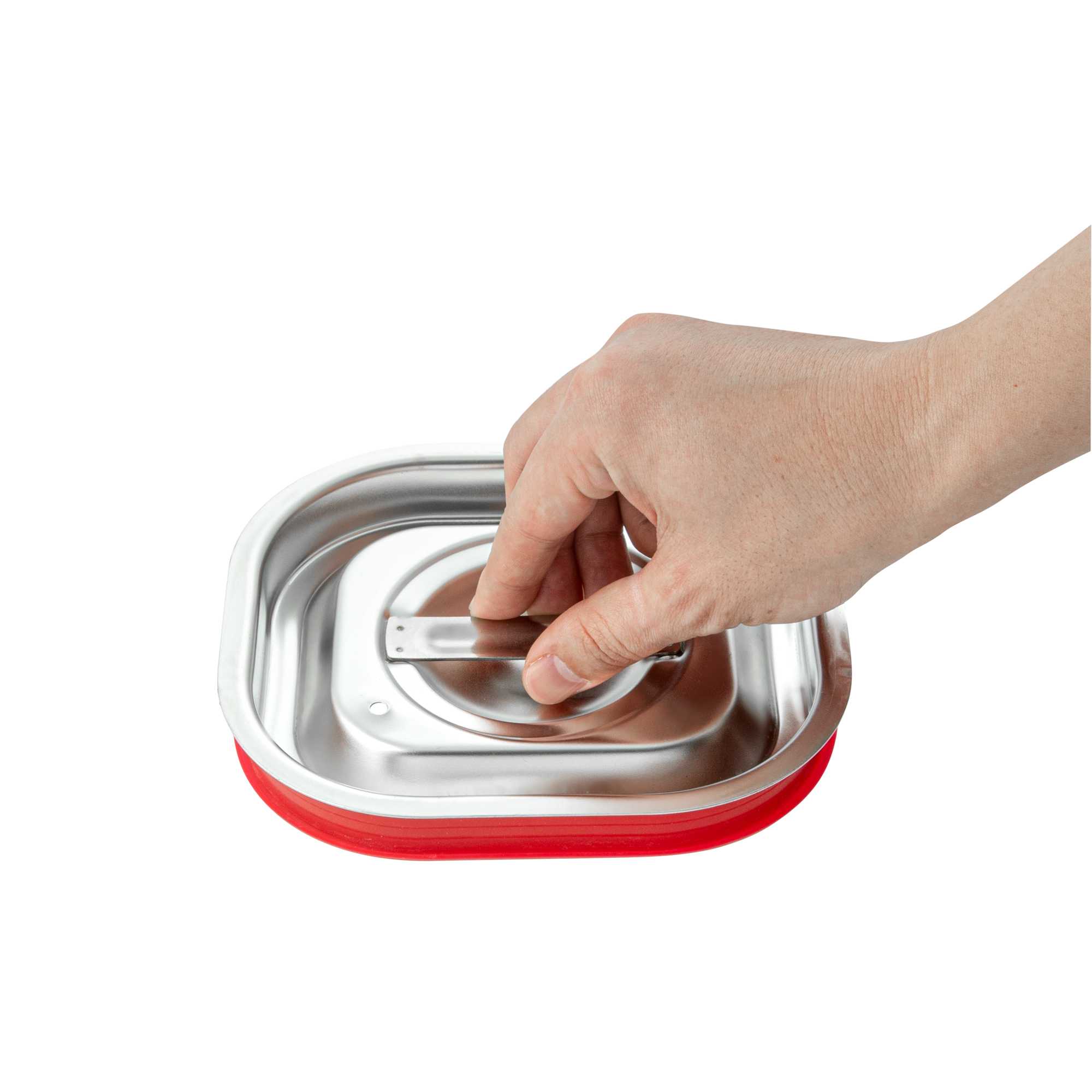 Met Lux Rectangle Stainless Steel Travel Lid - Fits 1/6 Size Steam Table Pan - 1 count box