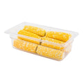 Met Lux Rectangle Clear Plastic 1/3 Size Cold Food Storage Container - 4" Depth - 1 count box