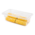 Met Lux Rectangle Clear Plastic Lid - Fits 1/3 Cold Food Storage Container - 1 count box