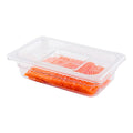 Met Lux Rectangle Clear Plastic Lid - Fits 1/4 Size Cold Food Storage Container - 1 count box