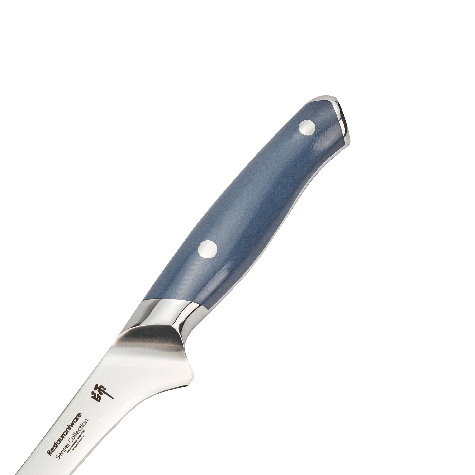 Sensei Blue Damascus Steel 6" Boning Knife - 1 count box