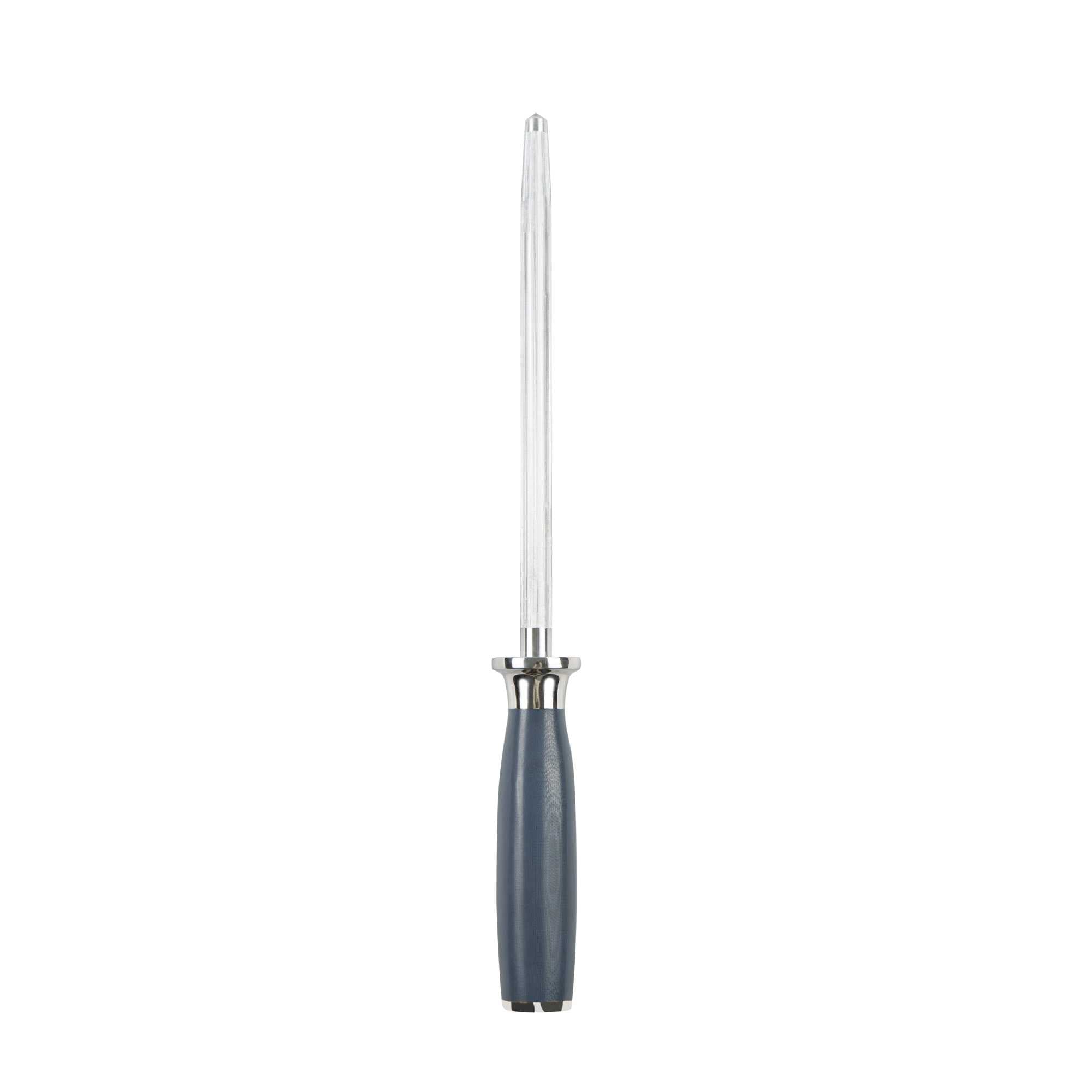 Met Lux Silver and Blue Steel 8" Honing Knife Tool - 1 count box