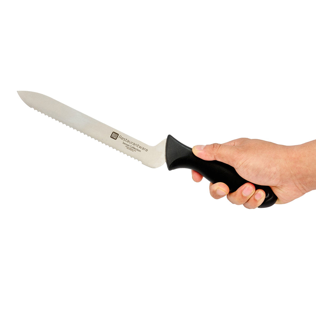 Sensei Back of the House German Steel 8" Offset Bread Knife - HACCP Protection - 1 count box