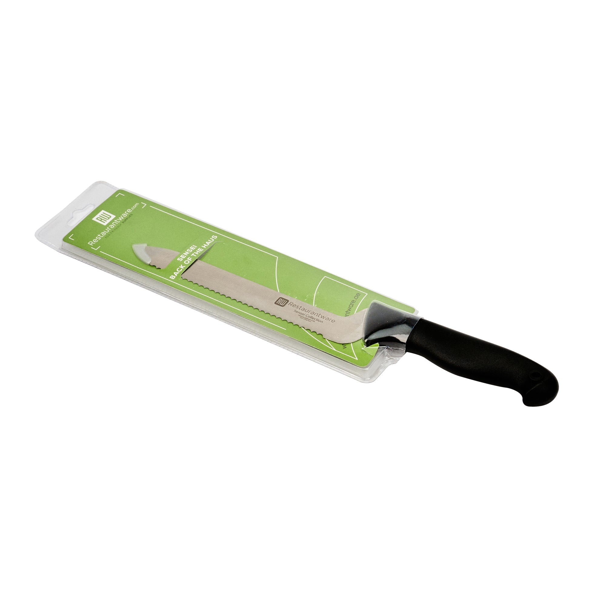 Sensei Back of the House German Steel 8" Offset Bread Knife - HACCP Protection - 1 count box
