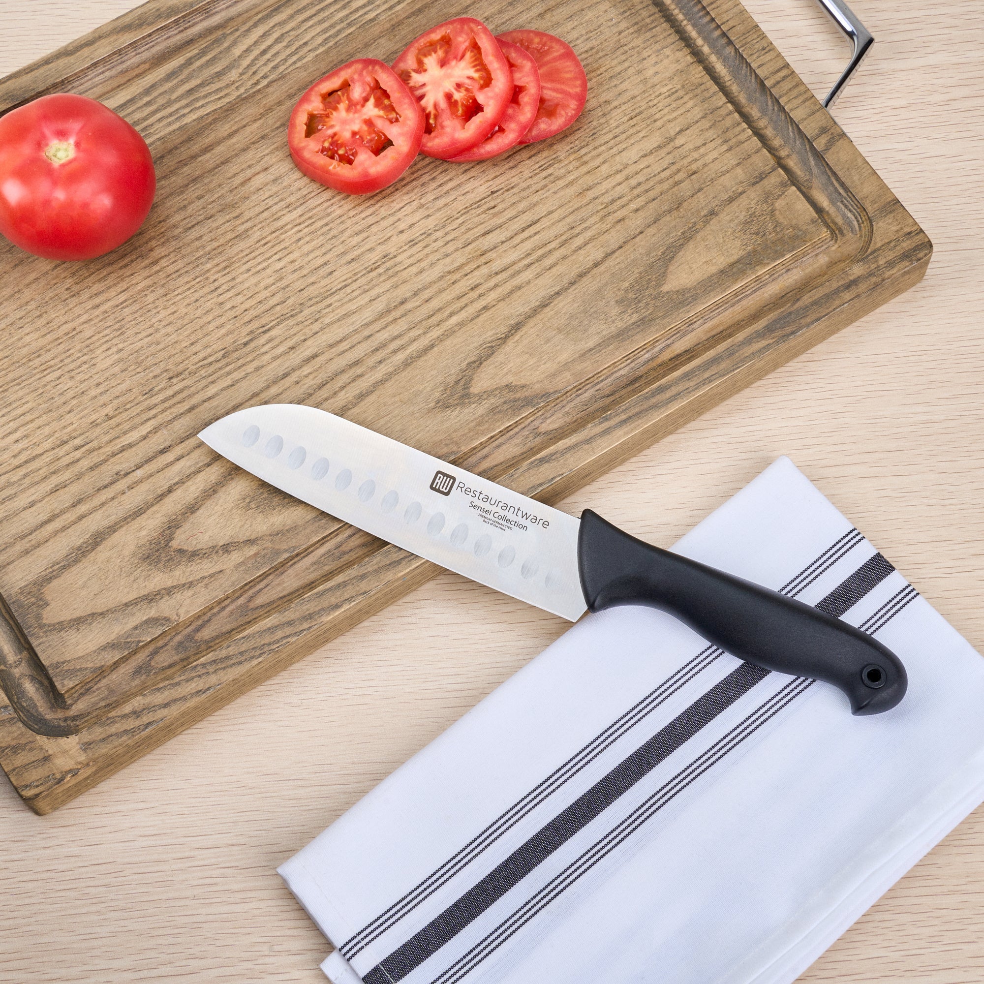 Sensei Back of the House German Steel 7" Santoku Knife - HACCP Protection - 1 count box