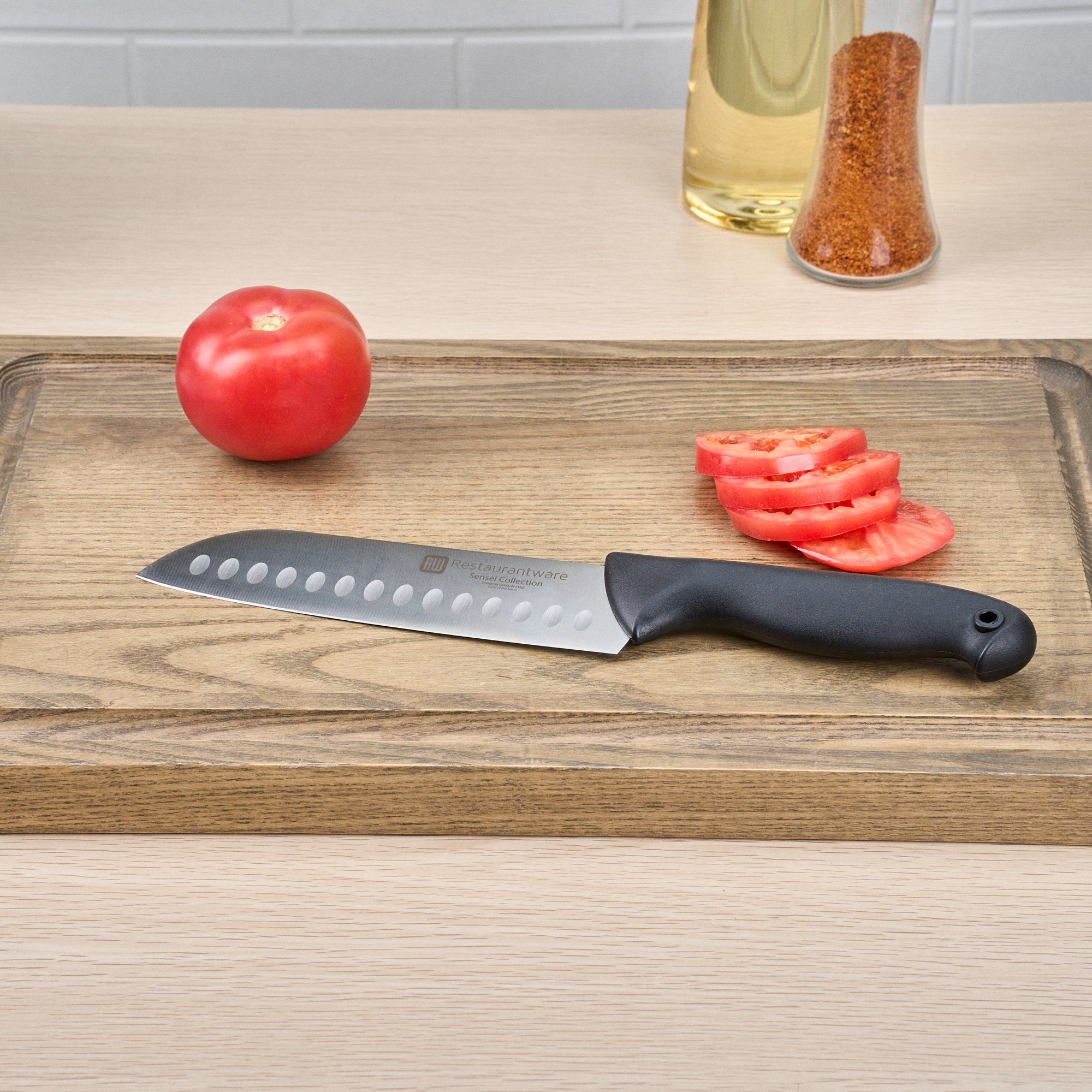 Sensei Back of the House German Steel 7" Santoku Knife - HACCP Protection - 1 count box