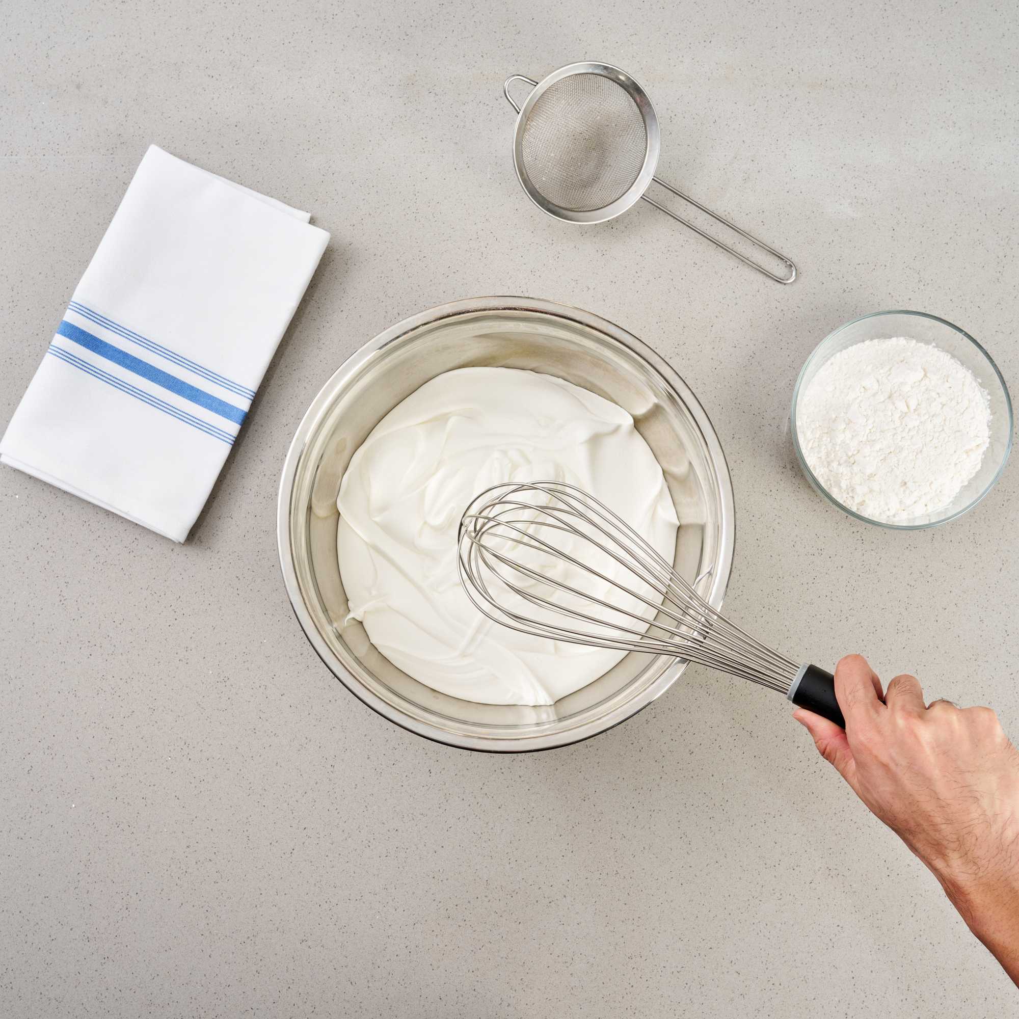 Met Lux Stainless Steel Piano Whisk - with Plastic Comfort Handle - 14" - 1 count box